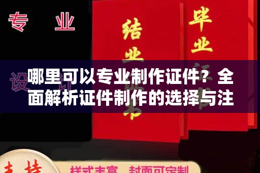 花垣哪里可以专业制作证件？全面解析证件制作的选择与注意事项